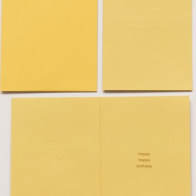 Happy Birthday Quote Card in Braille
